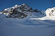 Eiger und Mönch bei Sonnenaufgang