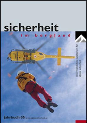 Cover des Jahrbuchs des Kuratoriums für alpine Sicherheit, "Sicherheit im Bergland 2005"